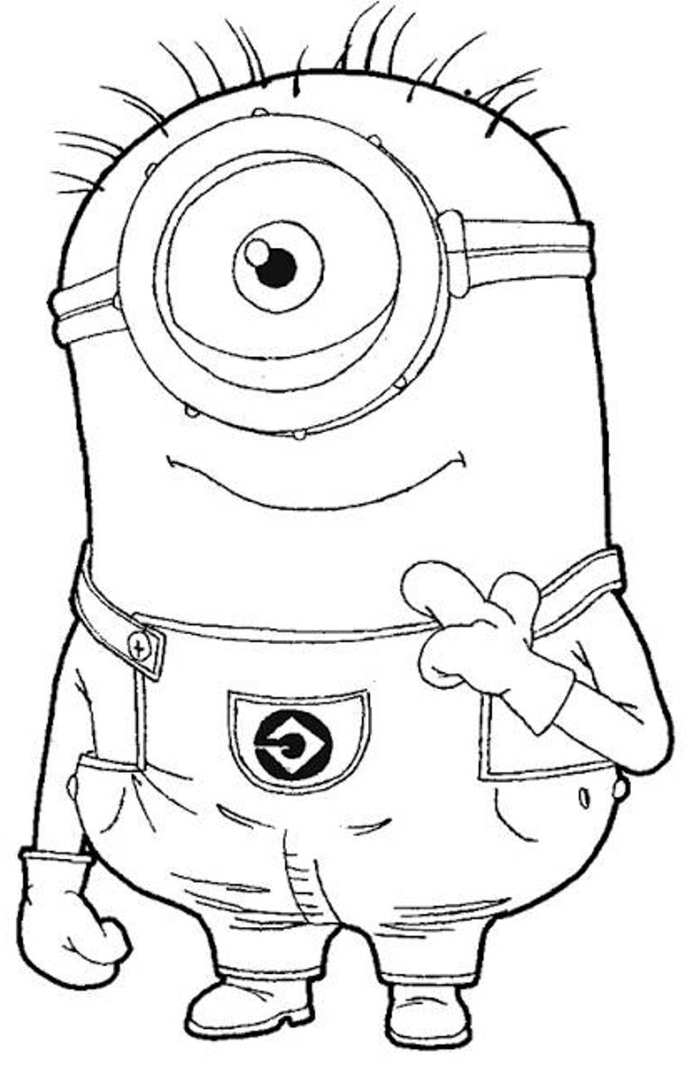 images of coloring pages minions despicable me - photo #7