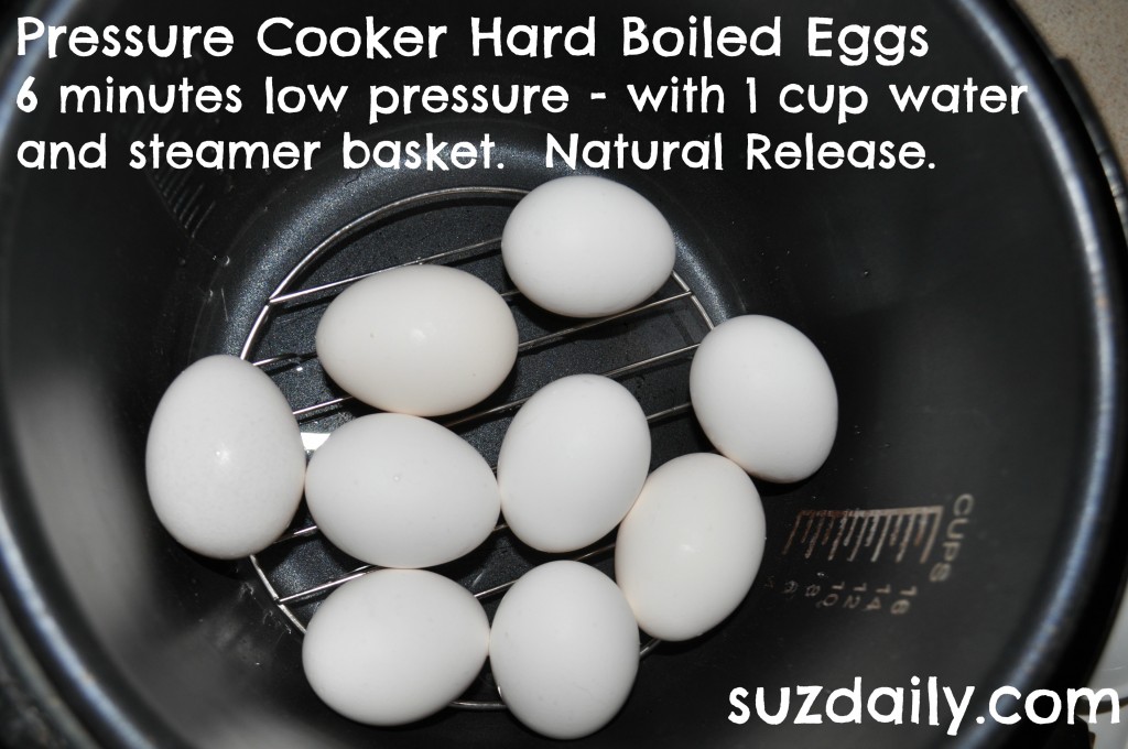 pressure cooker hard boiled eggs 2