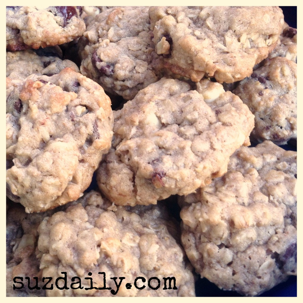 triple chocolate oatmeal cookies