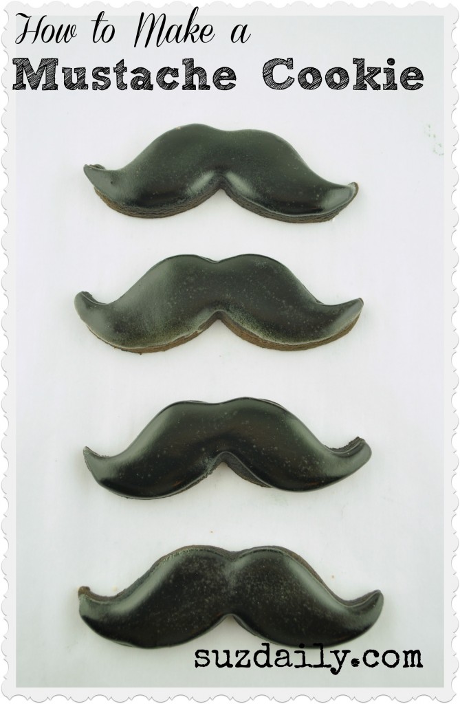 mustache cookies 1