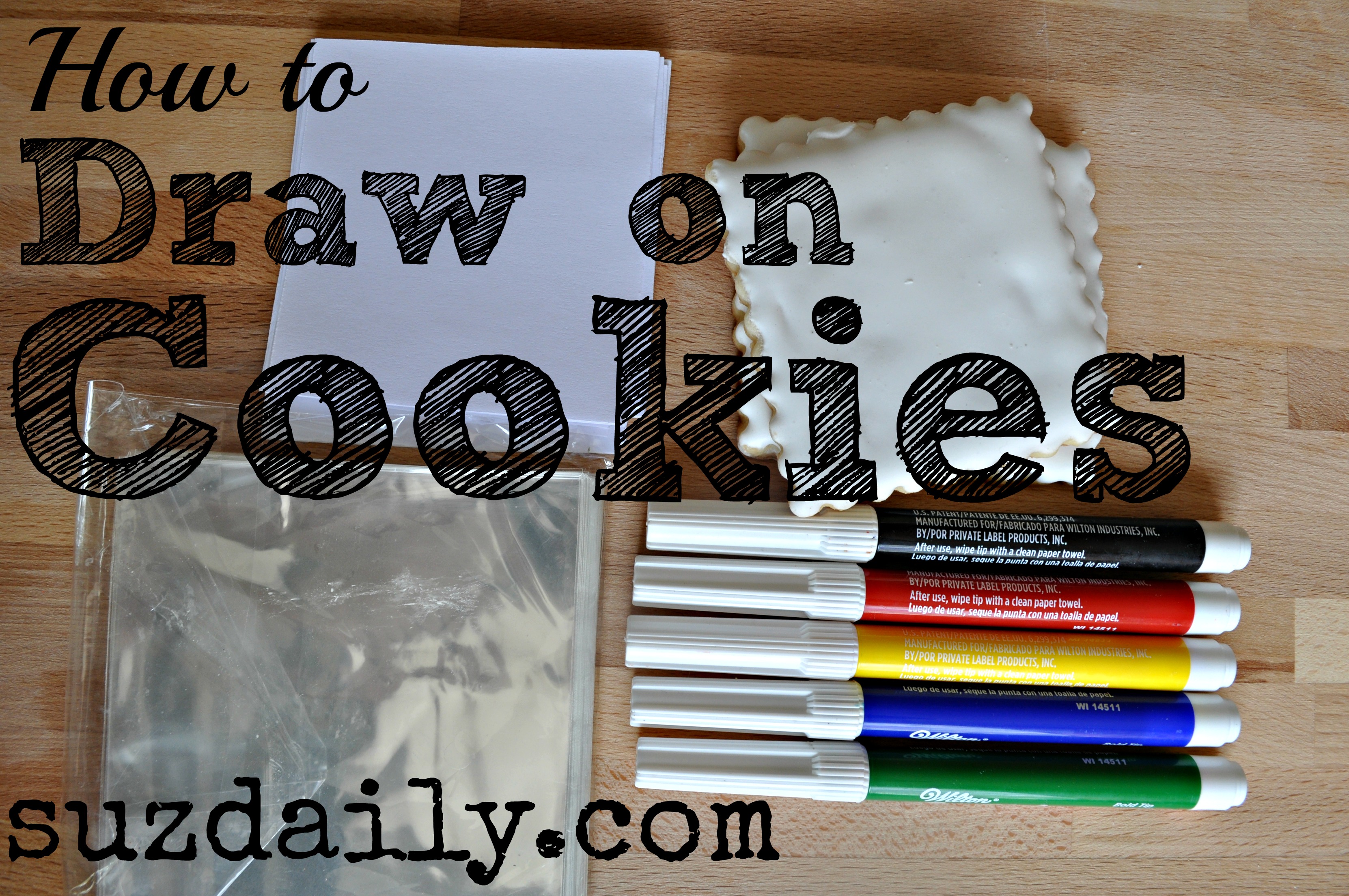 How to Draw on Cookies – Suz Daily